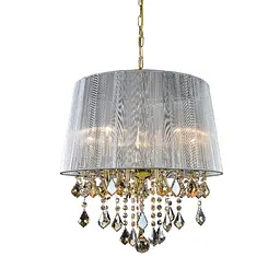 Люстра абажурна Levistella 7205005GD-5GD SILVER