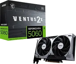 Відеокарта GeForce RTX 5060 8GB MSI Ventus 2X OC (RTX 5060 8G VENTUS 2X OC) - мініатюра 3