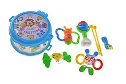 Набір дитячих брязкальце YG Toys для розвитку дрібної моторики немовлят зі звуковим ефектом (A883) - мініатюра 3