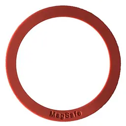 Пластина-кільце для MagSafe тримачів металева (+скотч) SILICONE оранжевий