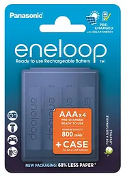 Акумулятор Panasonic Eneloop NI-MH AAA 800 мАг, 4 шт, з кейсом для зберігання