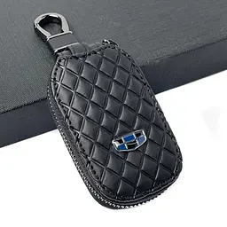 Автомобільна ключниця-чохол для ключів із логотипом Geely ромб, чорний