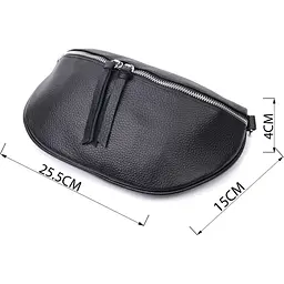 Сумка для жінок Vintage 22666 25.5х15х4 см Чорна - мініатюра 3