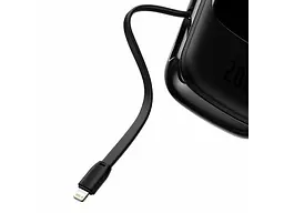 Портативна батарея Baseus Power Bank Qpow USB+TypeC PD3.0 QC3.0 Lightning 20000mAh Black - мініатюра 6