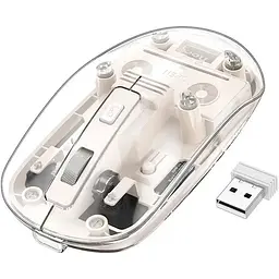 Миша Hoco GM29 Crystal White [136152] - мініатюра 2