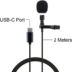 Петличний мікрофон Fyvadio USB С - мініатюра 2