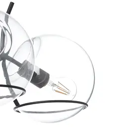 Люстра Brille лофт підвісна для кухні E27 60W BK (BL-389S/3) - мініатюра 4