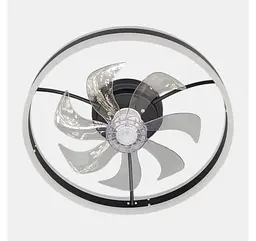 Стельова LED-люстра-вентилятор Artlight FS301BK, чорна, 71 Вт, від 10-18 м² - мініатюра 2