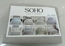 Покривало Soho Leavs Ivory 220x240 см бежеве (A120112) - мініатюра 9