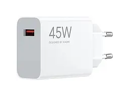 Мережевий зарядний пристрій Xiaomi Turbo Charging 45 W White (BHR07SLEU)