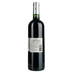Вино Chateau Carcenac Rouge AOP Gaillac червоне сухе 0.75 л - мініатюра 4