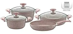 Набір посуду O.M.S. Collection 3005 Brown 7 предметів - мініатюра 7