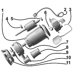 Насос фекальний Optima WQD8-12 0,9кВт - мініатюра 4