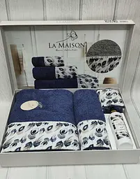 Подарунковий набір рушників з парфумами La Maison 30х50см+50х90см+70х140см pbe0047841