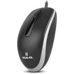 Мишка REAL-EL RM-217 USB Black/Gray (EL123200038) - мініатюра 8