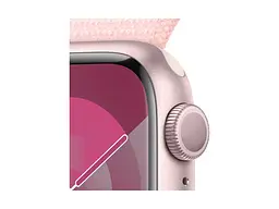 Смарт-годинник Apple Watch Series 9 GPS 41mm Pink Aluminum Case w. Light Pink S. Loop (MR953) - мініатюра 4