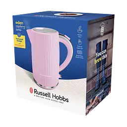 Russell Hobbs Електрочайник Eden, 1.7л, нержавіюча сталь, пластик, малиновий - мініатюра 9