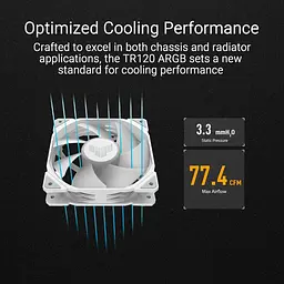 Комплект вентиляторів ASUS TUF Gaming TR120 ARGB Triple Pack White (90DA0093-B09020) - мініатюра 10