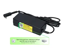 Блок живлення (зарядка) для ноутбука Acer Delta ADP-45FE 45W (19V 2,37А 3,0x1,1мм) KP.04501.017, 45W, 2.37A, 3,0ммx1,1мм - мініатюра 3