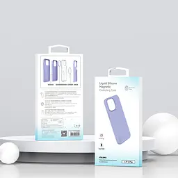 Рідкий силіконовий чохол Vokamo для iPhone 15 Plus із магнітом Blue - мініатюра 6