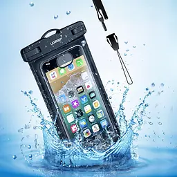 Водонепроникний чохол UGREEN Waterproof Phone Pouch Clear/Black [LP186] [69039] - мініатюра 2
