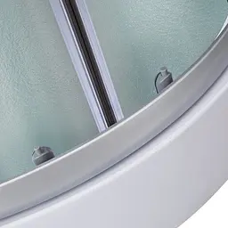 Душовий бокс Lidz Tani SB90x90.SAT.LOW.FR Frost, Хром матовый, матовий, хром матовий - мініатюра 11