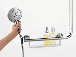 Душова штанга Hansgrohe Comfort 110 см правостороння 26404400 Хром - мініатюра 2