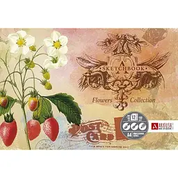 Скетчбук Аркуш 12 арк Полуниця 1SBA41502 (4820212500275)(SC)