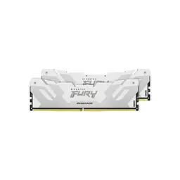 Модуль пам'яті для комп'ютера DDR5 32GB (2x16GB) 8000 MHz Renegade White Kingston Fury (ex.HyperX) (KF580C38RWK2-32) - мініатюра 2