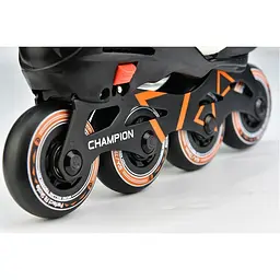 Ролики дитячі Micro Champion 33-36 Чорний-Помаранчевий - мініатюра 3