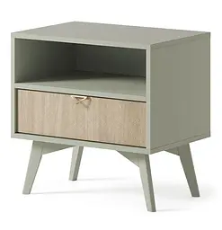 Тумба приліжкова Perfect Home Форест / Forest S54 з 1 шухлядою Евкаліпт/ялиця сканді (PFH-091473) - мініатюра 5