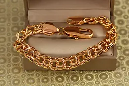 Браслет Xuping Jewelry круглий бісмарк 22 см 10 мм золотистий