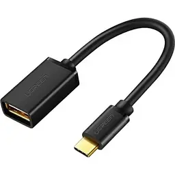 Перехідник Ugreen US154 USB-C to USB-A OTG 15см Black (30175) [91954] - мініатюра 2