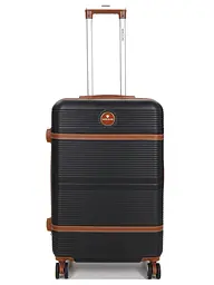 Валіза середня M ABS-пластик Worldline Airtex 629 67×45×27см 74л Чорна - мініатюра 2