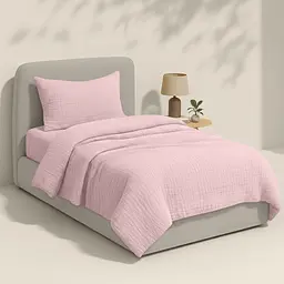 Дитяча постіль Cosas Rose без простирадла муслін 110х140 см (Set_Muslin_40Rose_140_2) - мініатюра 2