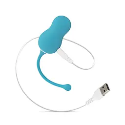 Віброяйце Cala Azul Elena Vibrating Egg With Remote Control, 16,2 см блакитний - мініатюра 4