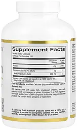 Молозиво з 20 % імуноглобулінів IgG (Colostrum), 240 рослинних капсул California Gold Nutrition - мініатюра 2