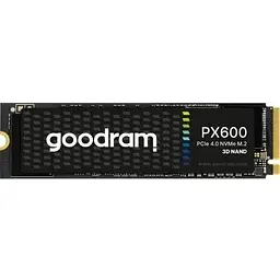 Твердотільний накопичувач SSD Goodram 2Tb, PX600, PCI-E 4.0 x4, M.2 2280, 3D TLC, 5000/4200 МБ/с teh0019750