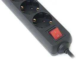 Фільтр мережевий RS-6 Protect USB 6 розеток 5 м Black до 3.68 кВт REAL-EL teh0024048 - мініатюра 3