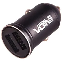 Автомобільний зарядний пристрій Voin 2USB 12/24V - 5V 3.1A (C-31203BK)