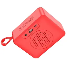 Портативна акустика Hoco Gold brick sports BT speaker BS51 бездротова червона - мініатюра 2