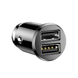 АЗП Baseus Grain 3.1A (2USB-A) (CCALL-ML) Чорний - мініатюра 2