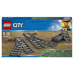 Конструктор LEGO City Стрілочний перевід 8 деталей (60238)