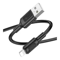Кабель синхронізації Borofone BX111 2.4A USB-A to Lightning 1 м Black (35626_3462268) - мініатюра 3