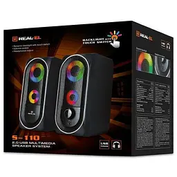 Акустична система REAL-EL S-110 USB Black (EL121100009) - мініатюра 8