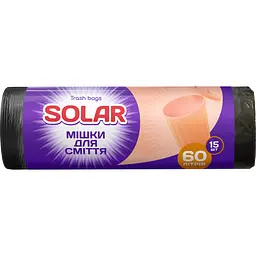 Мішки для сміття Solar 60 л 15 шт.