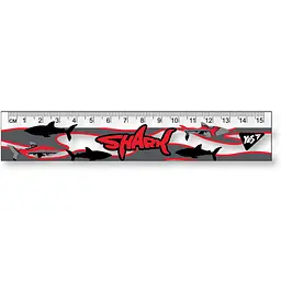 Линейка Yes 15 см Shark (370595)