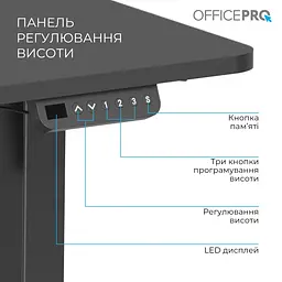 Компютерний стіл OfficePro ODE1470B - мініатюра 5