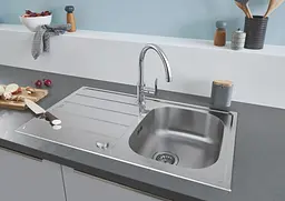 Кухонна мийка з нержавіючої сталі Grohe K200 31552SD1, Нержавіюча сталь - мініатюра 5