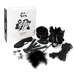 Набір БДСМ Art of Sex - Soft Touch BDSM Set, 9 предметів, Чорний Art of Sex SO6598 95167 - мініатюра 1